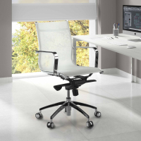 Design Bürostuhl Brenton Netz, niedrige Rückenlehne