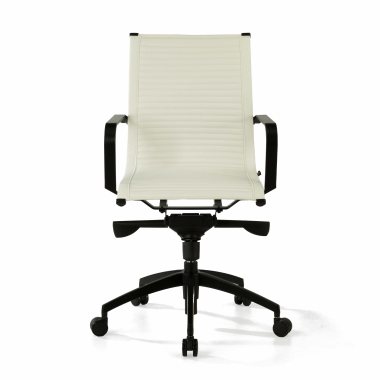 chefsessel weiss schwarze struktur kunstleder kunstleder feste armlehnen 3