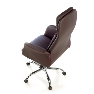chefsessel braun king kunstleder gepolsterte armlehnen 8