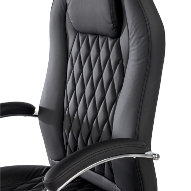 chefsessel schwarz pioneer kunstleder gepolsterte armlehnen 5