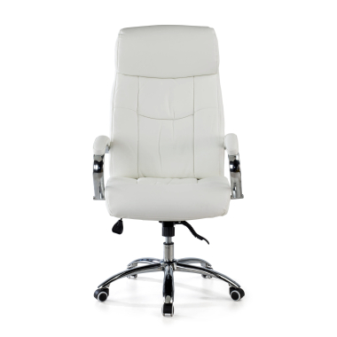 chefsessel weiss everest kunstleder gepolsterte armlehnen 3