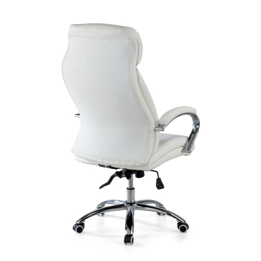 chefsessel weiss everest kunstleder gepolsterte armlehnen 9