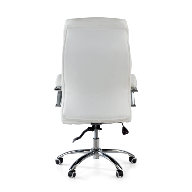 chefsessel weiss everest kunstleder gepolsterte armlehnen 7