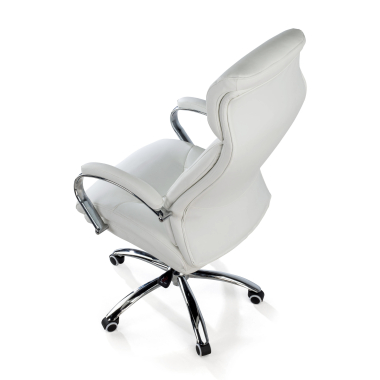 chefsessel weiss everest kunstleder gepolsterte armlehnen 8