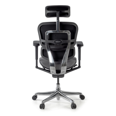 ergonomischer burostuhl grau schwarze struktur komplett gepolstert stoff bewegliche armlehnen kopfstutze 7