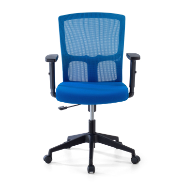 drehstuhl blau pivot netzstoff 1d verstellbare armlehnen 3