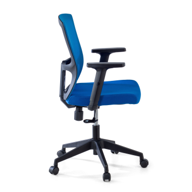 drehstuhl blau pivot netzstoff 1d verstellbare armlehnen 4