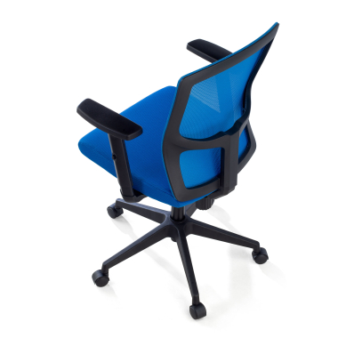 drehstuhl blau pivot netzstoff 1d verstellbare armlehnen 7