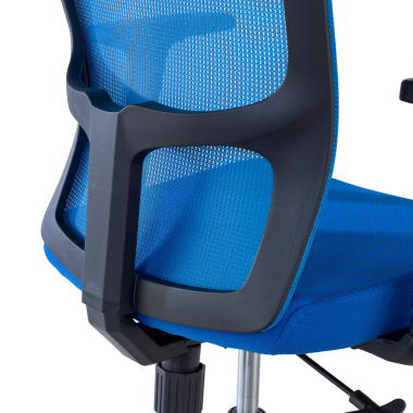 drehstuhl blau pivot netzstoff 1d verstellbare armlehnen 9