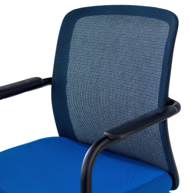 besucherstuhl blau siena netzstoff feste armlehnen 9