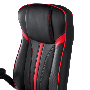 gaming stuhl rot kunstleder hochklappbare armlehnen 6