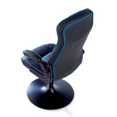 gaming stuhl blau kunstleder hochklappbare armlehnen 7