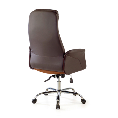 chefsessel braun king kunstleder gepolsterte armlehnen 9