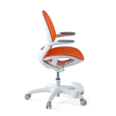 schreibtischstuhl fur kinder orange ergokid netzstoff hochklappbare armlehnen 4