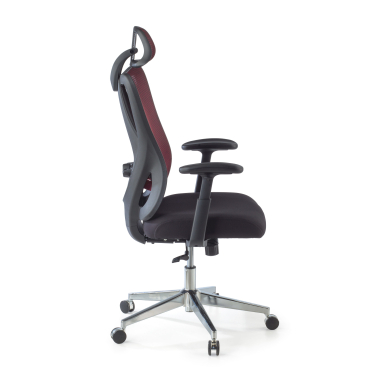 ergonomischer burostuhl rot matrix netzstoff bewegliche armlehnen lordosenstutze kopfstutze 7