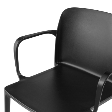 konferenzstuhl schwarz loop kunststoff feste armlehnen 5