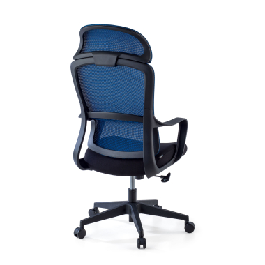 burostuhl blau nebula netzstoff feste armlehnen lordosenstutze kopfstutze 8