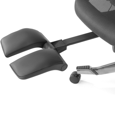 ergonomischer burostuhl schwarz erghos x4 pro netzstoff 6d verstellbare armlehnen doppelte lordosenstutze kopfstutze ausziehbare fussstutze 14