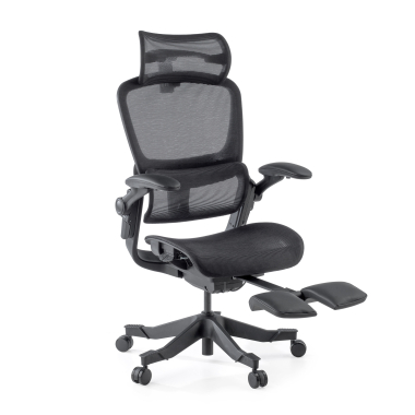 ergonomischer burostuhl schwarz erghos x1 netzstoff 3d verstellbare armlehnen doppelte lordosenstutze kopfstutze 1