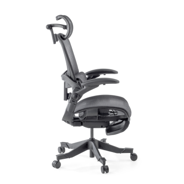 ergonomischer burostuhl schwarz erghos x1 netzstoff 3d verstellbare armlehnen doppelte lordosenstutze kopfstutze 10