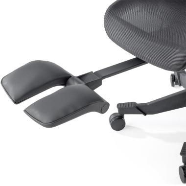 ergonomischer burostuhl schwarz erghos x1 netzstoff 3d verstellbare armlehnen doppelte lordosenstutze kopfstutze 7