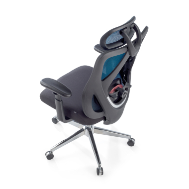 ergonomischer burostuhl blau matrix netzstoff bewegliche armlehnen lordosenstutze kopfstutze 9