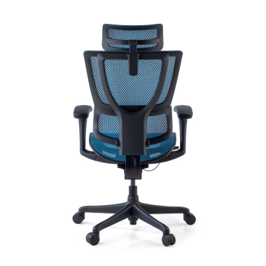 ergonomischer burostuhl blau burostuhl netzstoff 3d verstellbare armlehnen lordosenstutze kopfstutze 8