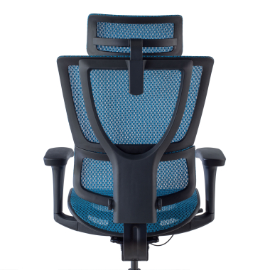 ergonomischer burostuhl blau burostuhl netzstoff 3d verstellbare armlehnen lordosenstutze kopfstutze 3