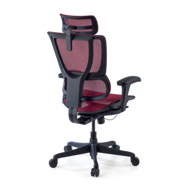 ergonomischer burostuhl rot burostuhl netzstoff 3d verstellbare armlehnen lordosenstutze kopfstutze 8