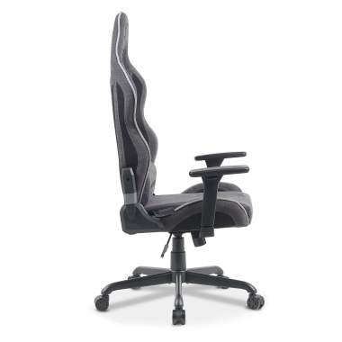 gaming stuhl grau breeze stoff bewegliche armlehnen kopfstutzen kissen kopfstutze 6