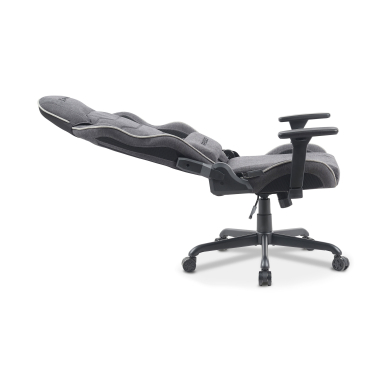 gaming stuhl grau breeze stoff bewegliche armlehnen kopfstutzen kissen kopfstutze 5