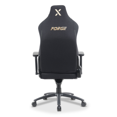 gaming stuhl schwarz forge stoff 3d verstellbare armlehnen lumbal und nackenkissen kopfstutze 10