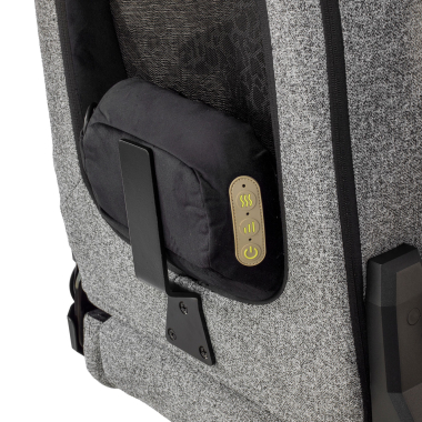 gaming stuhl grau vital stoff bewegliche armlehnen kopfstutzen kissen kopfstutze 7