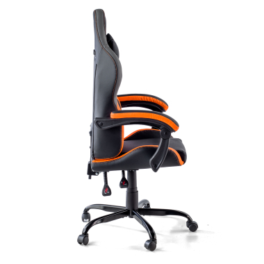 gaming stuhl orange mist kunstleder hochklappbare armlehnen kopfstutzen kissen kopfstutze 9