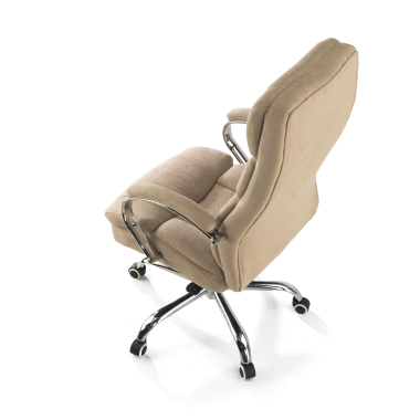 chefsessel beige harmony stoff gepolsterte armlehnen 8