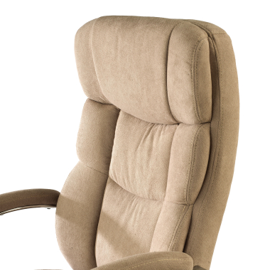 chefsessel beige harmony stoff gepolsterte armlehnen 6
