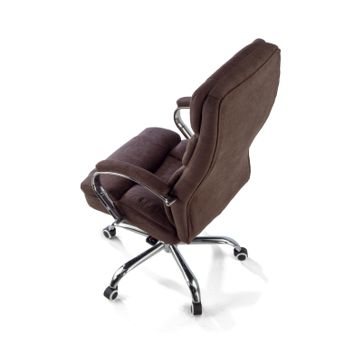 chefsessel braun harmony stoff gepolsterte armlehnen 7