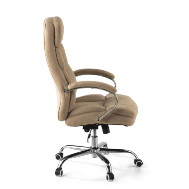 chefsessel beige harmony stoff gepolsterte armlehnen 7