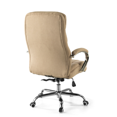 chefsessel beige harmony stoff gepolsterte armlehnen 10