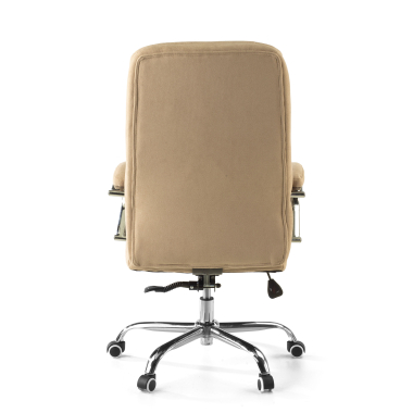 chefsessel beige harmony stoff gepolsterte armlehnen 9