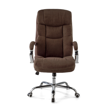 chefsessel braun harmony stoff gepolsterte armlehnen 3