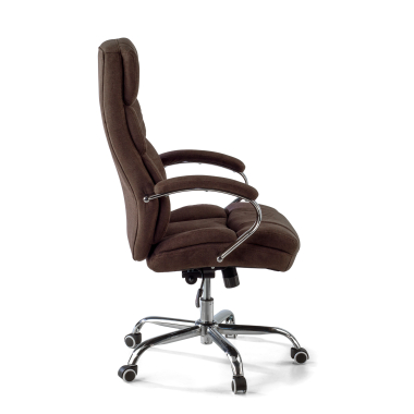 chefsessel braun harmony stoff gepolsterte armlehnen 9