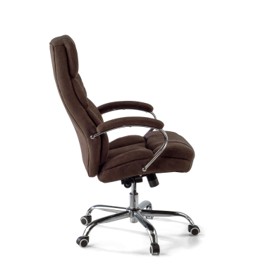 chefsessel braun harmony stoff gepolsterte armlehnen 4