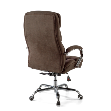 chefsessel braun harmony stoff gepolsterte armlehnen 10