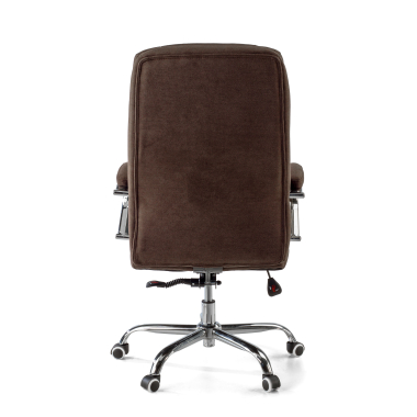 chefsessel braun harmony stoff gepolsterte armlehnen 8