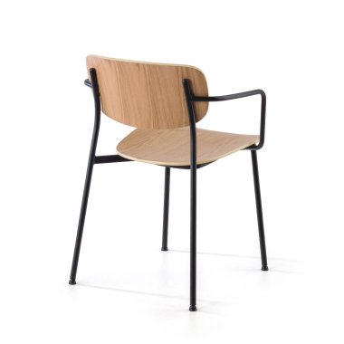 konferenzstuhl naturholz mit armlehnen holz holz feste armlehnen 7