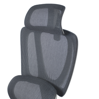 ergonomischer burostuhl weiss grau essenza netzstoff 3d verstellbare armlehnen doppelte lordosenstutze kopfstutze 13