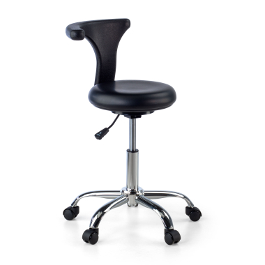 arbeitshocker schwarz clinicpro kunststoff ohne armlehnen 1