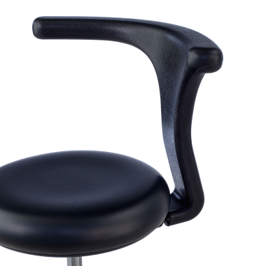 arbeitshocker schwarz clinicpro kunststoff ohne armlehnen 3