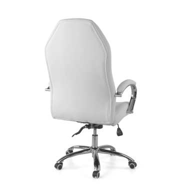 chefsessel weiss pioneer kunstleder gepolsterte armlehnen 10